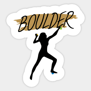 Boulder women Sticker